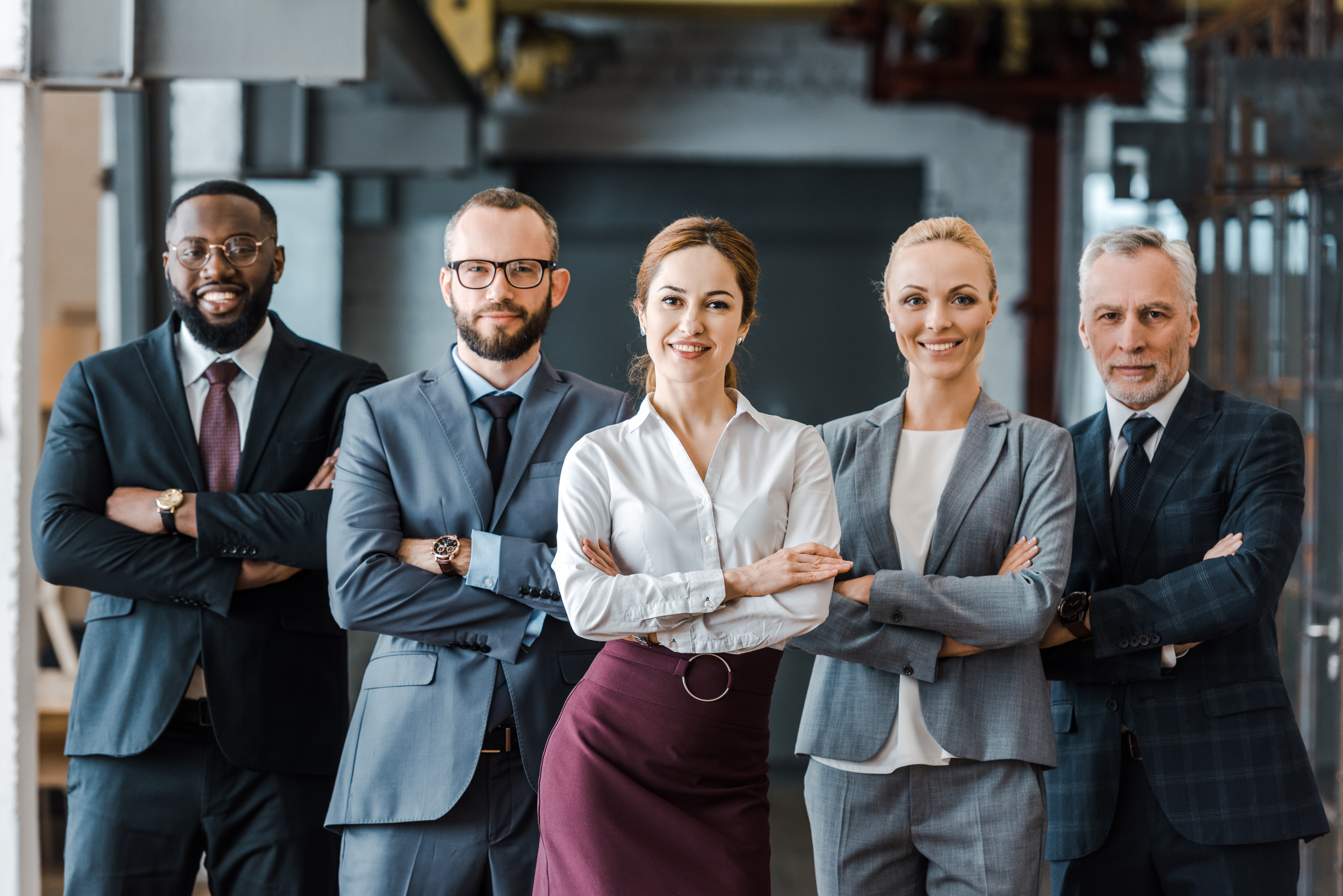 Happy business team